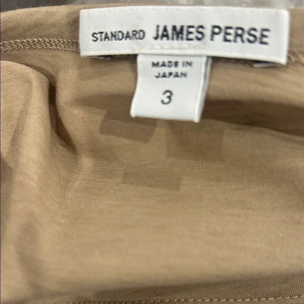 James Perse Light Brown Short Sleeve Tee - Picture 2 of 3